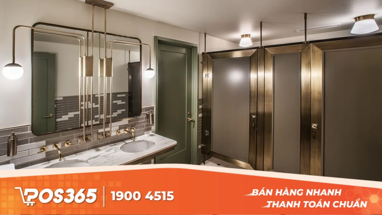 6 bí quyết vàng trong thiết kế nhà vệ sinh nhà hàng, quán ăn