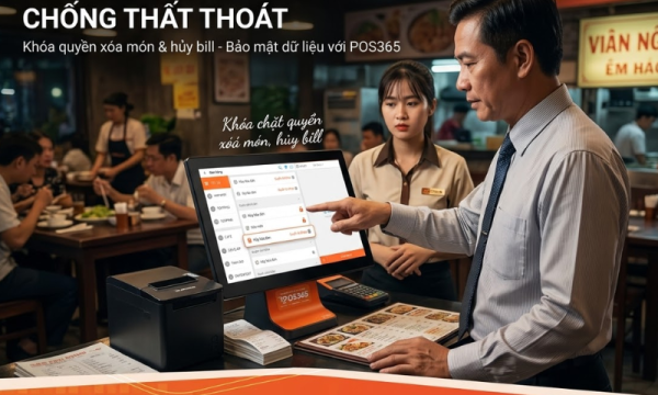 Cách phân quyền nhân viên nhà hàng chống thất thoát: Khóa chặt quyền xóa món, hủy bill