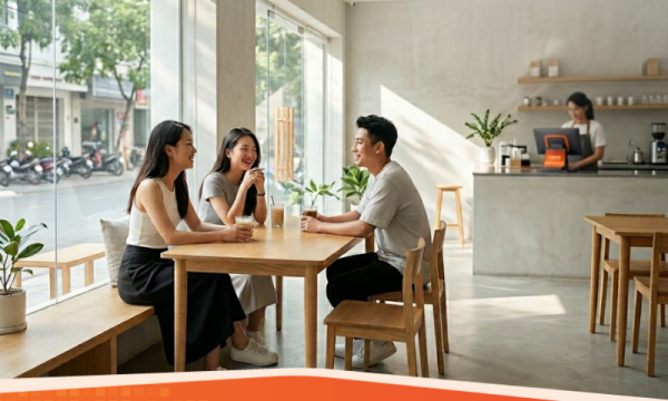 Xu hướng thiết kế quán cafe tối giản (Minimalist) thu hút Gen Z
