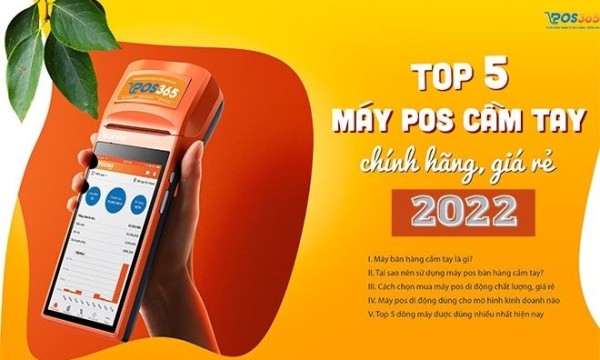 TOP 5 máy POS bán hàng cầm tay chính hãng, giá rẻ nhất hiện nay