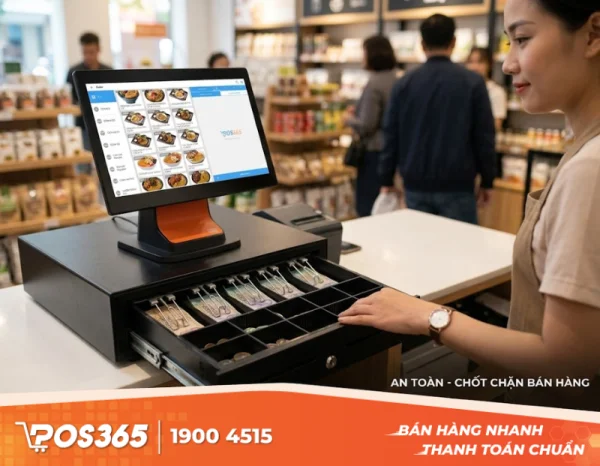 Ngăn kéo đựng tiền tự động bật: Chốt chặn an toàn cho thu ngân