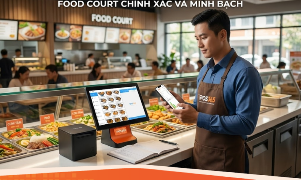 Vận hành nhà hàng Food Court: Cách quản lý trích lập doanh thu không lo sai sót