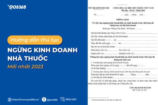 Hướng dẫn thủ tục ngừng kinh doanh nhà thuốc mới nhất 2025