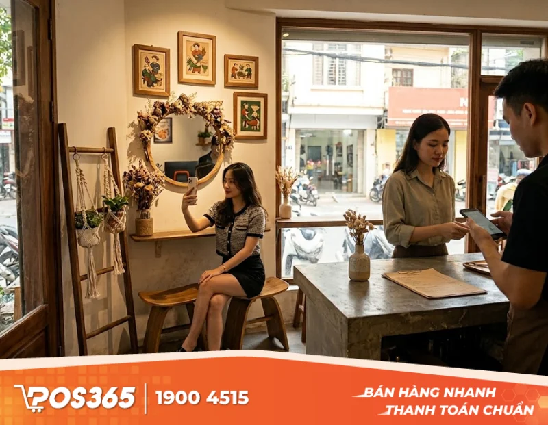 Bí quyết thiết kế góc check-in sống ảo cho quán cafe diện tích nhỏ