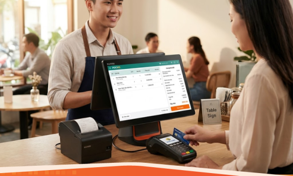 Tích hợp máy quẹt thẻ POS ngân hàng vào hệ thống tính tiền