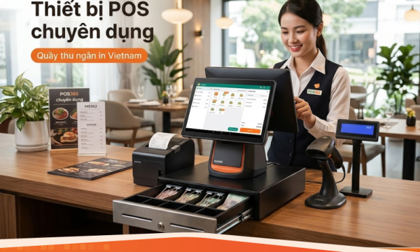 Thiết bị phần cứng mở nhà hàng: Trọn bộ máy POS, in bill, két tiền