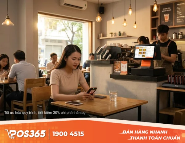 Áp dụng thiết bị gọi rung (Pager) tự phục vụ giúp tiết kiệm 30% chi phí nhân sự