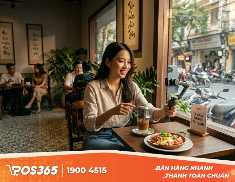 Khai thác Tiktok Review để phủ sóng thương hiệu quán cafe tại địa phương