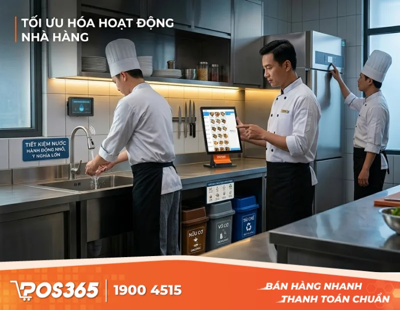 Cách tối ưu chi phí điện nước và xử lý rác thải cho nhà hàng, quán ăn