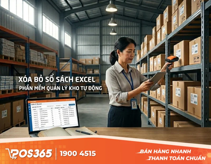 Xóa bỏ sổ sách Excel: Ứng dụng phần mềm quản lý kho tự động 100%