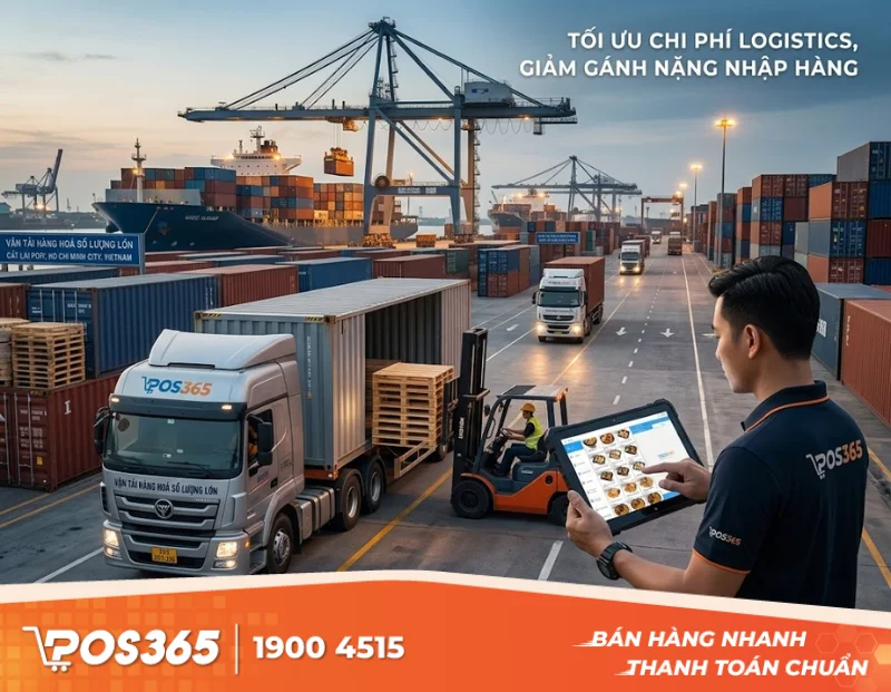 Tối ưu chi phí vận chuyển, logistic khi nhập hàng nguyên liệu số lượng lớn