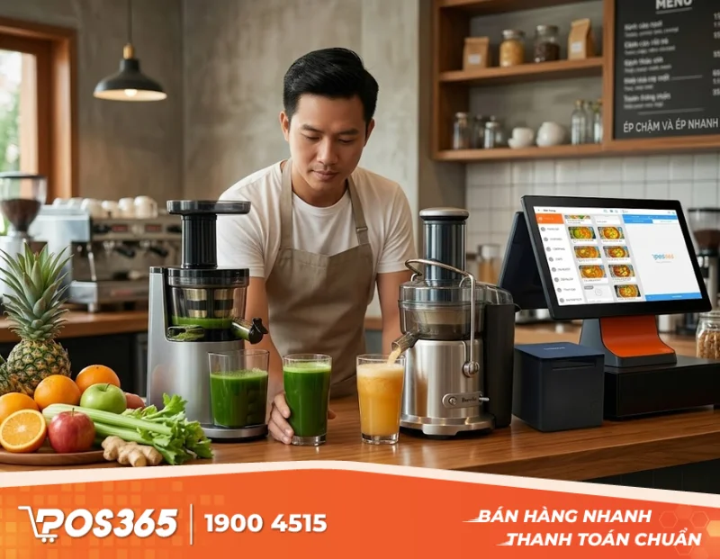 Máy ép chậm vs Máy ép nhanh: Phân tích ưu nhược điểm cho menu quán cafe