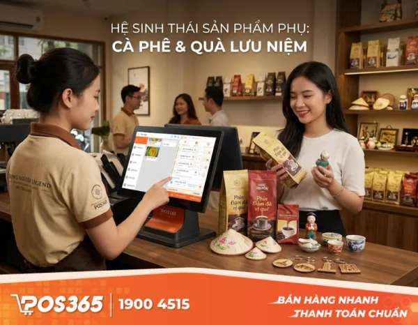 Xây dựng hệ sinh thái sản phẩm phụ (Bán cà phê rang xay đóng gói, quà lưu niệm)