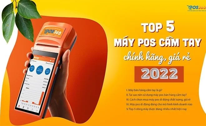 TOP 5 máy POS bán hàng cầm tay chính hãng, giá rẻ nhất hiện nay