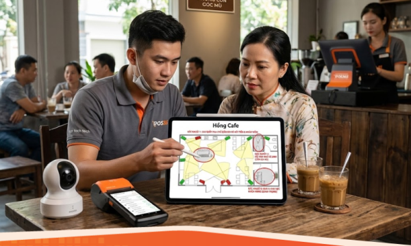 Sơ đồ lắp đặt Camera giám sát quán cafe: Các góc khuất bắt buộc phải soi tới