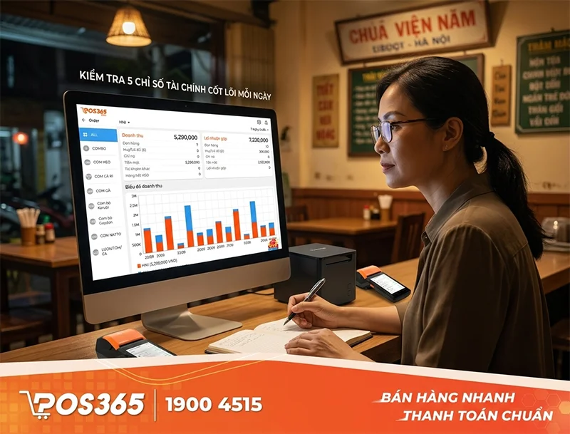 Báo cáo doanh thu nhà hàng: 5 chỉ số tài chính chủ quán cần xem mỗi ngày