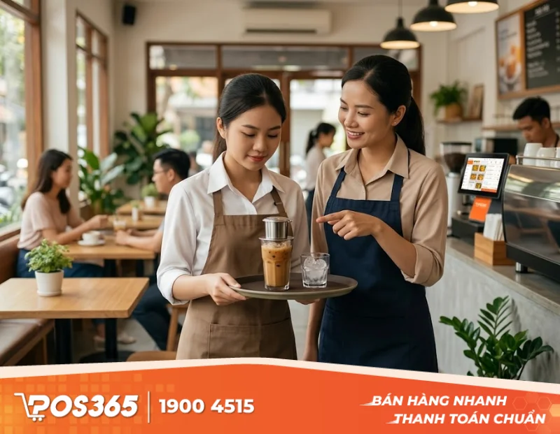 Kịch bản đào tạo nhân viên phục vụ quán cafe mới thạo việc chỉ trong 3 ngày