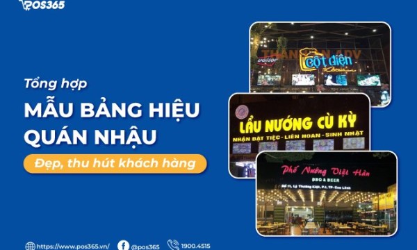 Top 10+ mẫu bảng hiệu quán nhậu đẹp, thu hút khách hàng