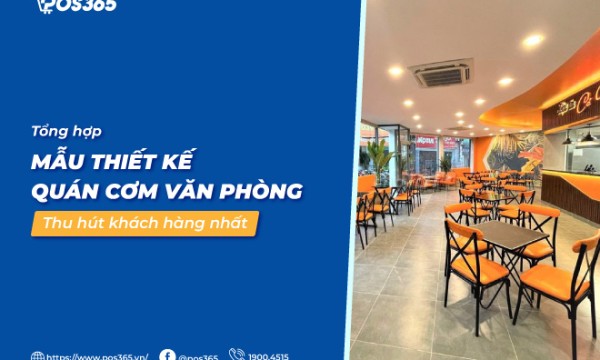 10 Mẫu thiết kế quán cơm văn phòng thu hút khách hàng nhất 2025