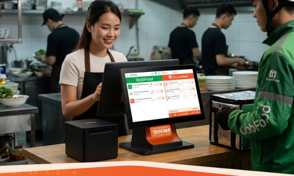 Tích hợp app giao đồ ăn (ShopeeFood, GrabFood) vào chung một màn hình POS
