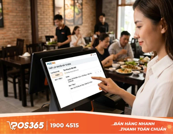 Cách thiết lập khuyến mãi tự động (Combo, Mua 1 tặng 1) trên POS