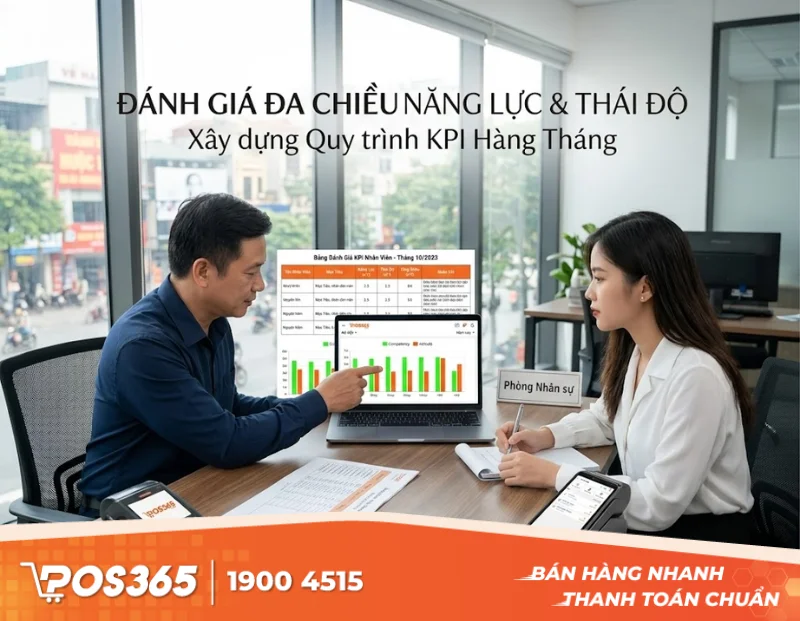 Xây dựng bảng đánh giá KPI năng lực và thái độ nhân viên hàng tháng
