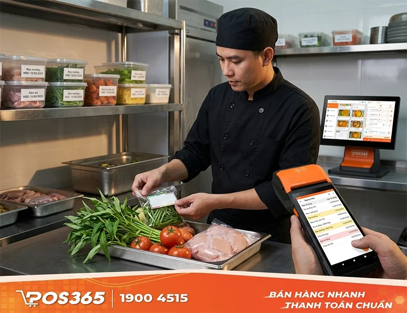 Quản lý nguyên liệu date ngắn, thực phẩm tươi sống chống lãng phí