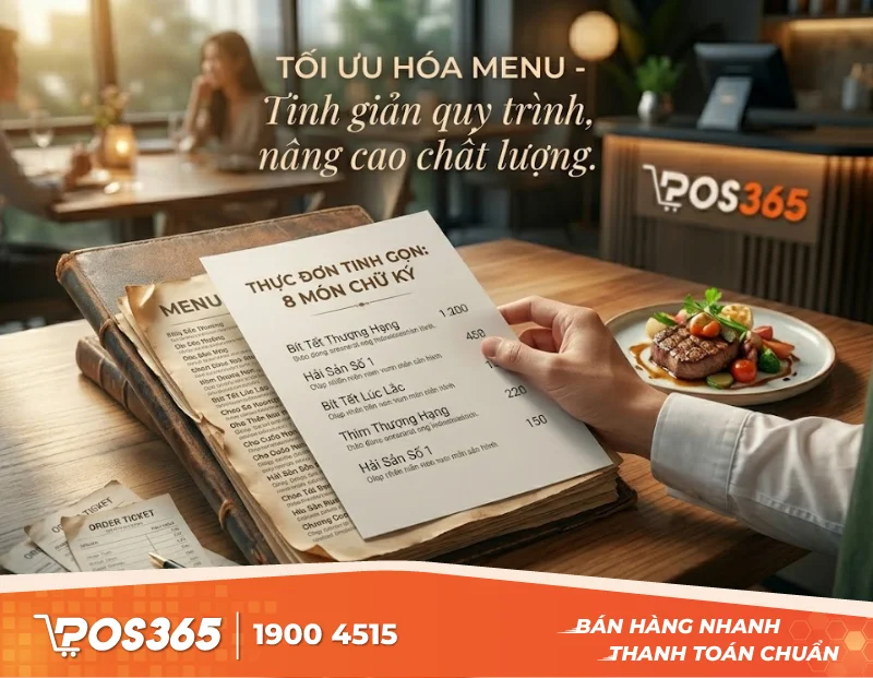 Giảm số lượng món trên menu: Cách tối ưu chi phí nguyên liệu hiệu quả cho nhà hàng