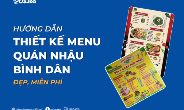 Hướng dẫn thiết kế menu quán nhậu bình dân đẹp, miễn phí