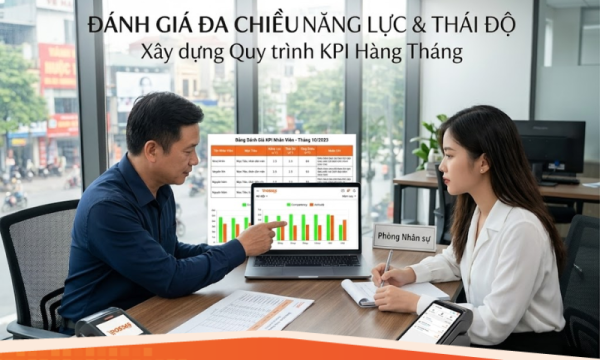 Xây dựng bảng đánh giá KPI năng lực và thái độ nhân viên hàng tháng