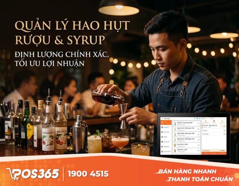 Quản Lý Hao Hụt Đồ Uống Quán Bar, Pub: Cách Định Lượng Rượu & Syrup