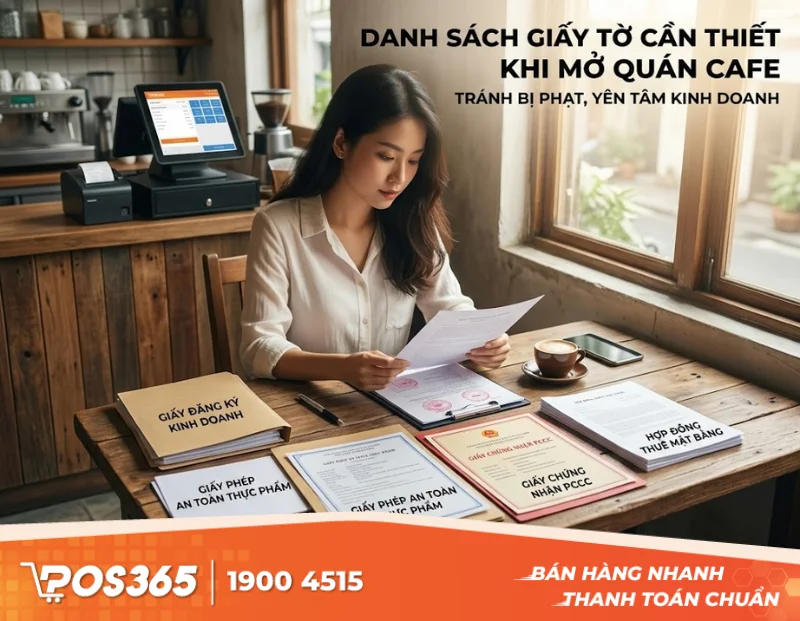 Mở quán cafe cần chuẩn bị những loại giấy tờ pháp lý gì để không bị phạt?