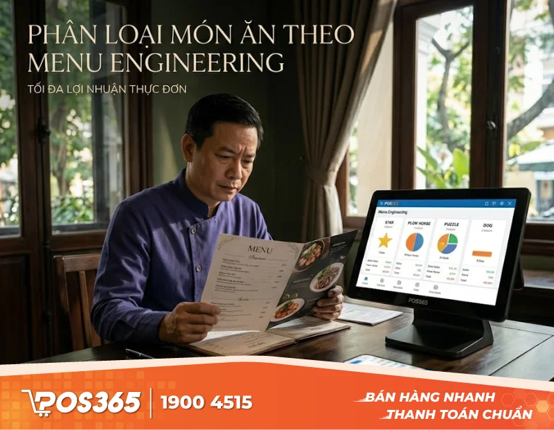 Phân loại món ăn theo Menu Engineering: Tối đa lợi nhuận thực đơn
