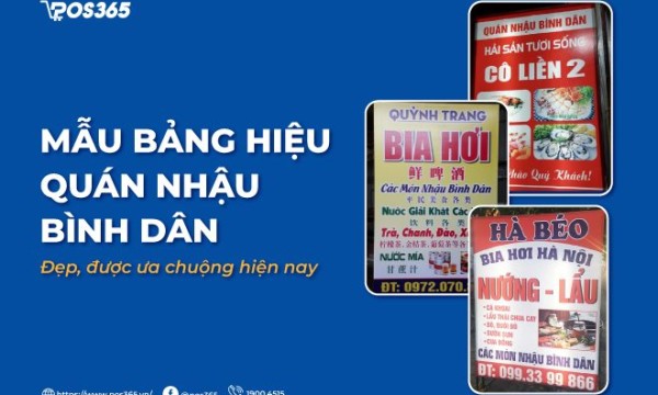 Mẫu bảng hiệu quán nhậu bình dân đẹp, được ưa chuộng hiện nay