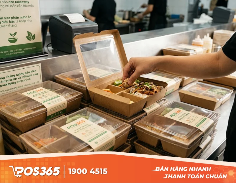 Tối ưu định lượng đóng gói và bao bì khi bán đồ ăn mang đi (Takeaway)
