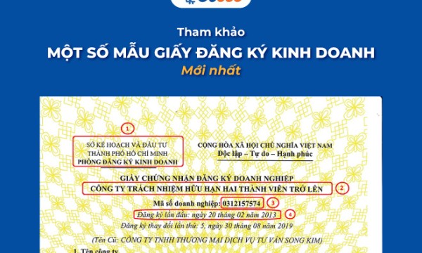 Tham khảo một số mẫu giấy đăng ký kinh doanh mới nhất 2025