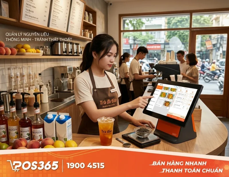 Thiết lập phần mềm tự động trừ lùi nguyên liệu pha chế tránh thất thoát