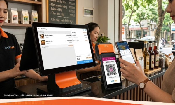 Giải pháp thanh toán QR Code động tích hợp màn hình phụ tiện lợi
