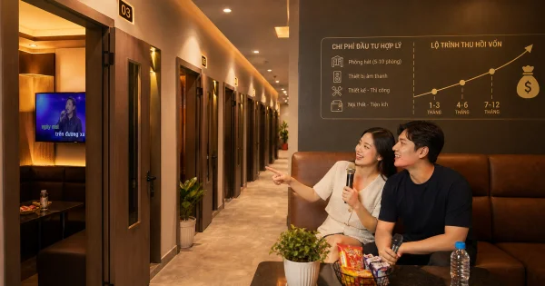 Mở quán karaoke bình dân 5-10 phòng: Chi phí và chiến lược thu hồi vốn