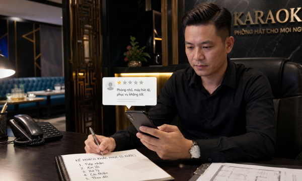 Nghệ thuật xử lý review xấu (1 sao) của quán karaoke trên Google Maps