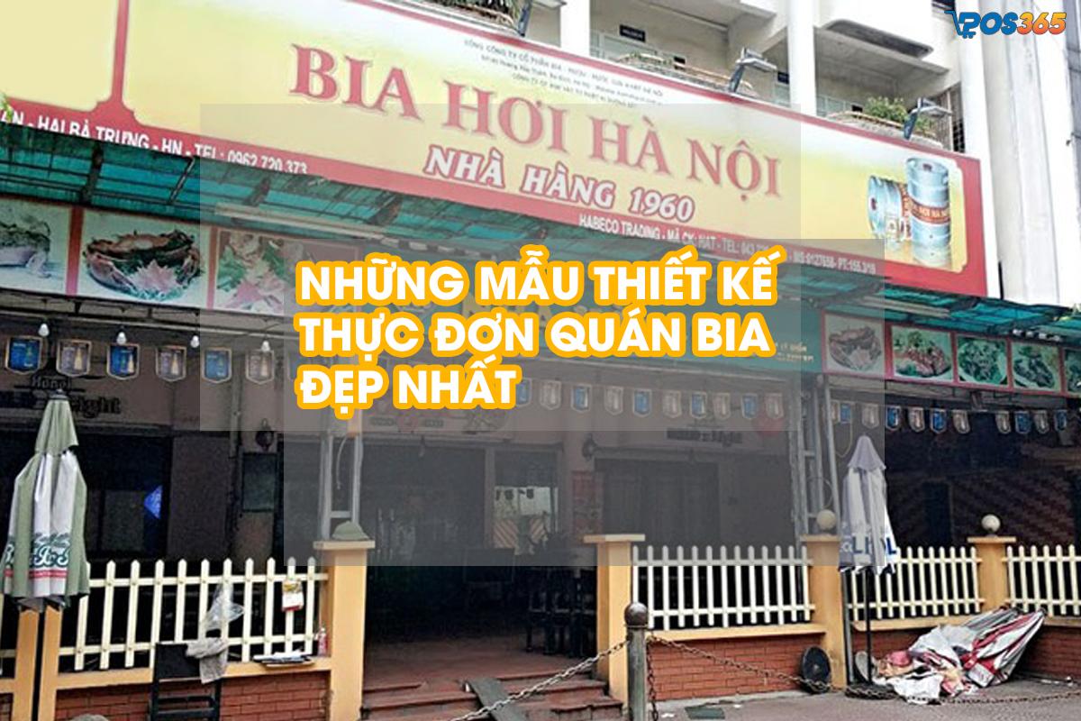 Thiết kế thực đơn quán bia hơi đẹp, miễn phí