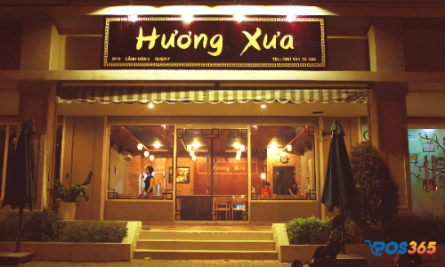 nhà hàng không gian xưa