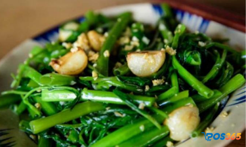 Rau muống xào tỏi