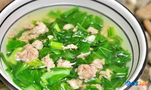 Canh cải thảo với thịt băm