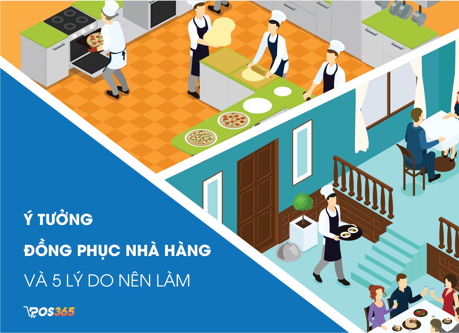 Ý tưởng đồng phục nhà hàng ăn uống và 5 lý do nên làm