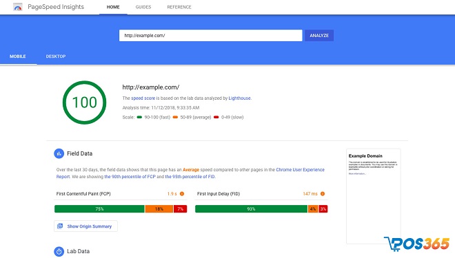 Google Pagespeed Insights