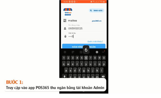 Truy cập vào app POS365