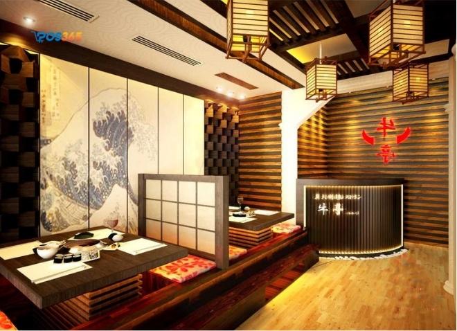 Mẫu thiết kế nội thất nhà hàng Nhật Bản mang phong cách Tepanyaki