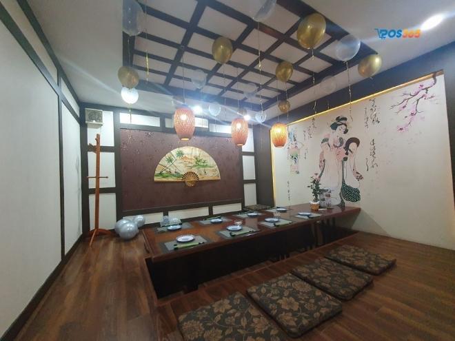 Mẫu thiết kế nội thất nhà hàng Nhật Bản mang phong cách truyền thống