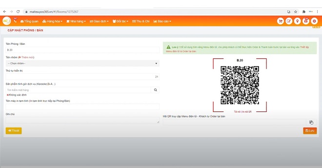 Xu hướng menu QR code nhà hàng